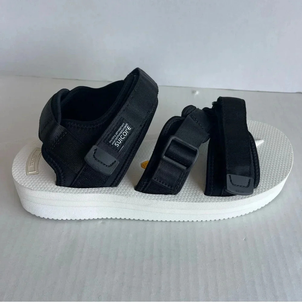 SUICOKE DEPA V2 Unisex Black and Withe Sandals Women size 12 Men size 10 - Picture 3 of 14